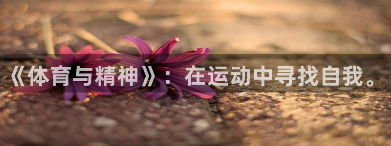 《体育与精神》：在运动中寻找自我。