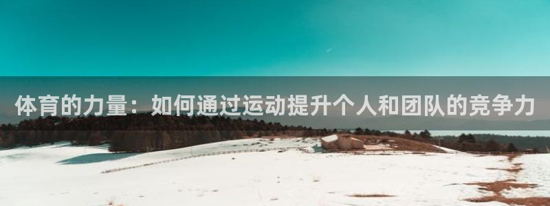 体育的力量：如何通过运动提升个人和团队的竞争力