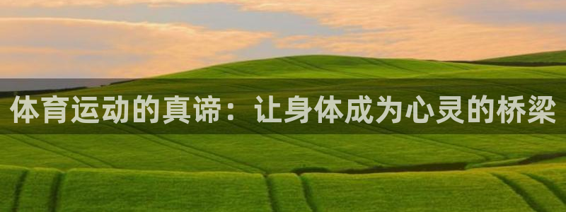 体育运动的真谛：让身体成为心灵的桥梁